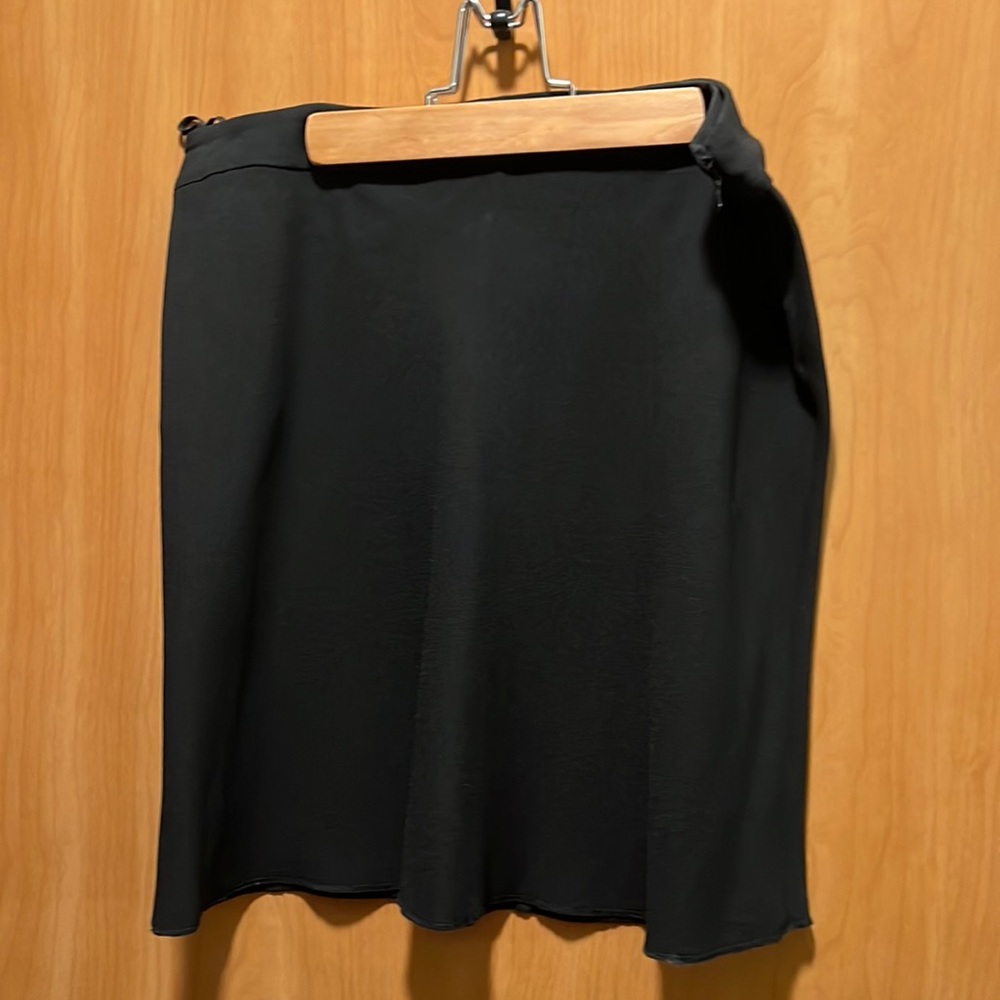 Cute black Prada skirt nylon like material- light weight and comfortable